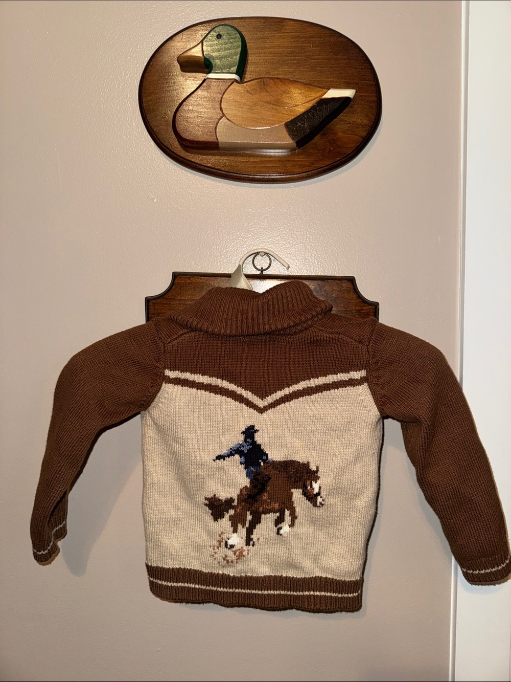 Kids Western Cowboy Knit Sweater